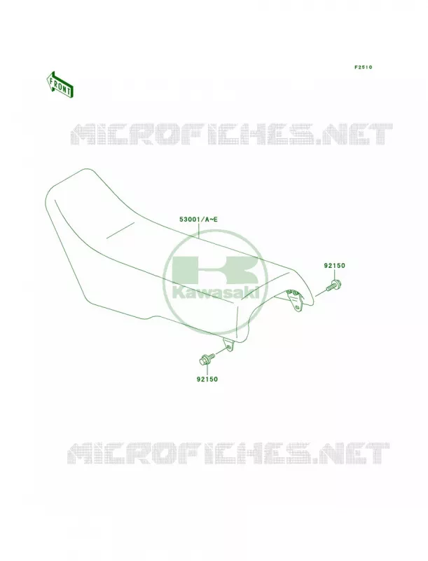 Seat Kawasaki MOTOS 500 2000 KX500  KX500-E12