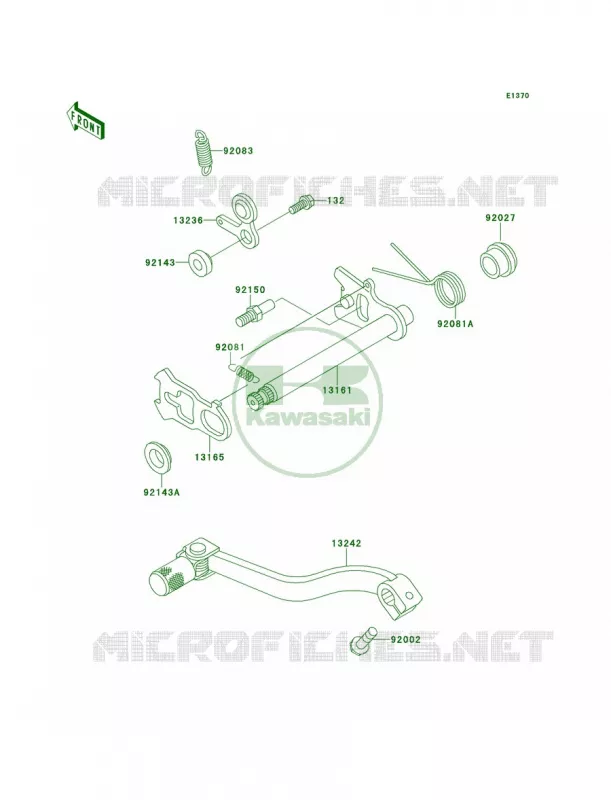 Gear Change Mechanism Kawasaki MOTOS 100 1999 KX100  KX100-C2