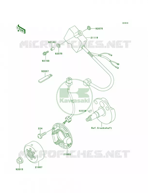 Generator Kawasaki MOTOS 100 1999 KX100  KX100-C2