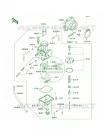Carburetor pour Kawasaki KX500 1999