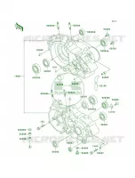 Crankcase pour Kawasaki KX500 1999