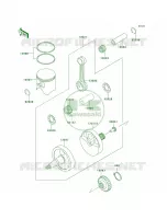CrankshaftPistons pour Kawasaki KX500 1999