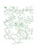Engine Covers pour Kawasaki KX500 1999