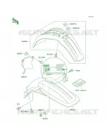 Fenders pour Kawasaki KX500 1999
