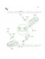 Footrests pour Kawasaki KX500 1999