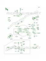 Handlebar pour Kawasaki KX500 1999