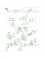 Kickstarter Mechanism pour Kawasaki KX500 1999
