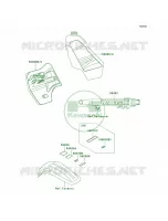 LabelsKX500 E14 pour Kawasaki KX500 1999