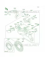 Rear Brake pour Kawasaki KX500 1999