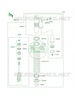 Shock Absorbers pour Kawasaki KX500 1999