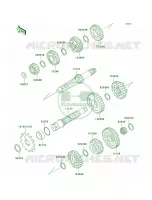Transmission pour Kawasaki KX500 1999