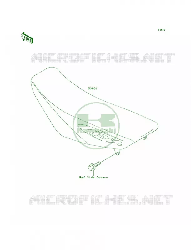Seat Kawasaki MOTOS 80 1999 KX80  KX80-W2