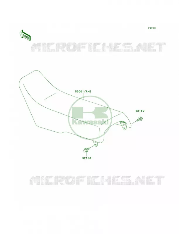 Seat Kawasaki MOTOS 500 1998 KX500  KX500-E10
