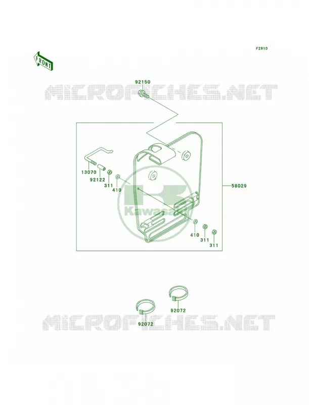 Accessory Kawasaki MOTOS 60 1998 KX60  KX60-B14