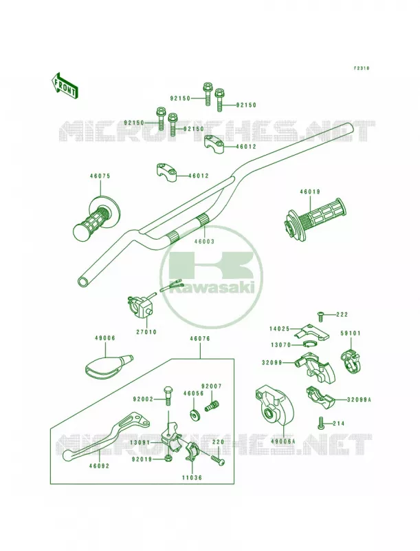 Handlebar Kawasaki MOTOS 100 1997 KX100  KX100-B7