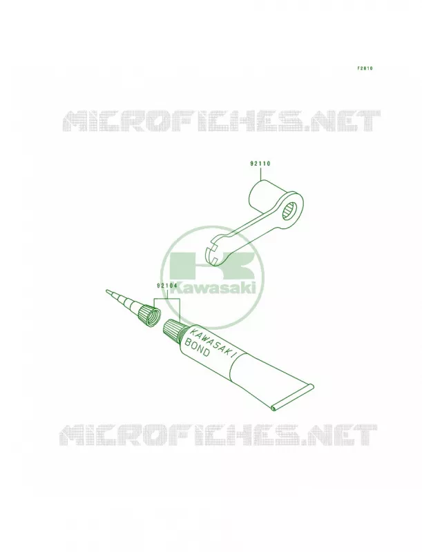 Owner's Tools Kawasaki MOTOS 100 1997 KX100  KX100-B7