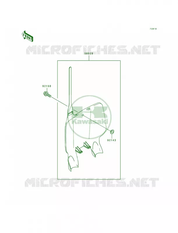 Accessory Kawasaki MOTOS 500 1997 KX500  KX500-E9