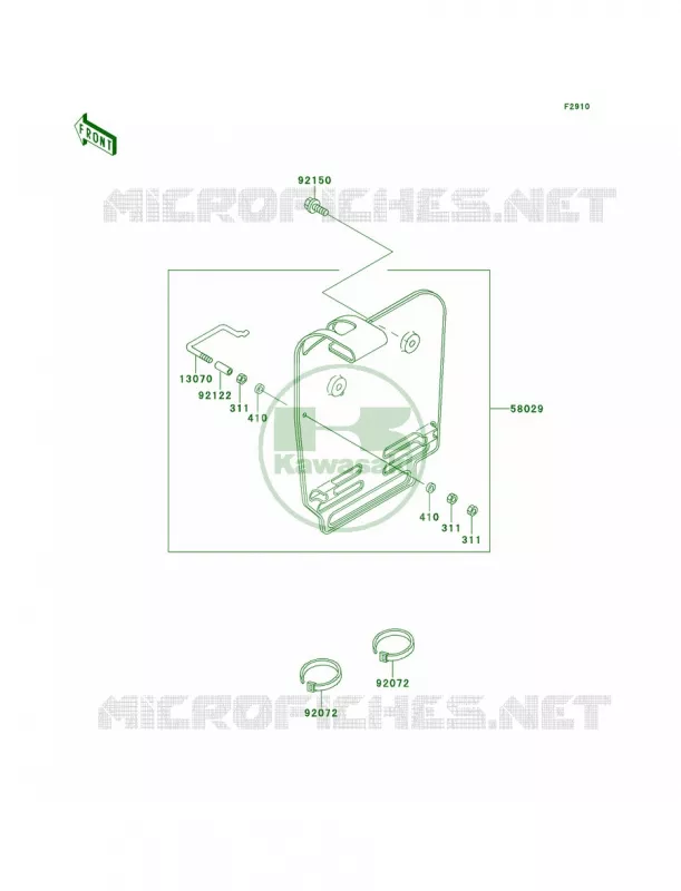 Accessory Kawasaki MOTOS 60 1997 KX60  KX60-B13