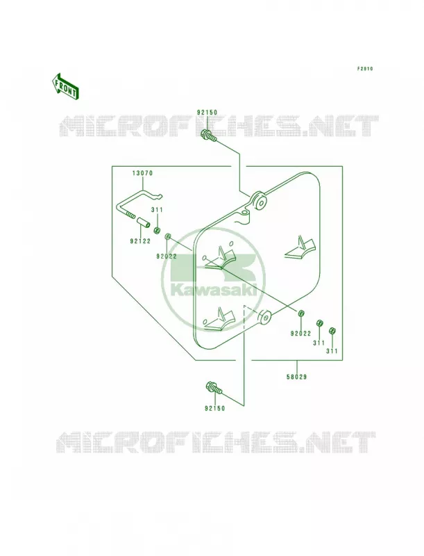Accessory Kawasaki MOTOS 80 1997 KX80  KX80-R7