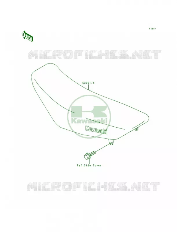 Seat Kawasaki MOTOS 80 1997 KX80  KX80-R7