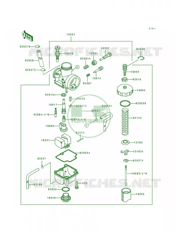 Carburetor Kawasaki MOTOS 100 1996 KX100  KX100-B6