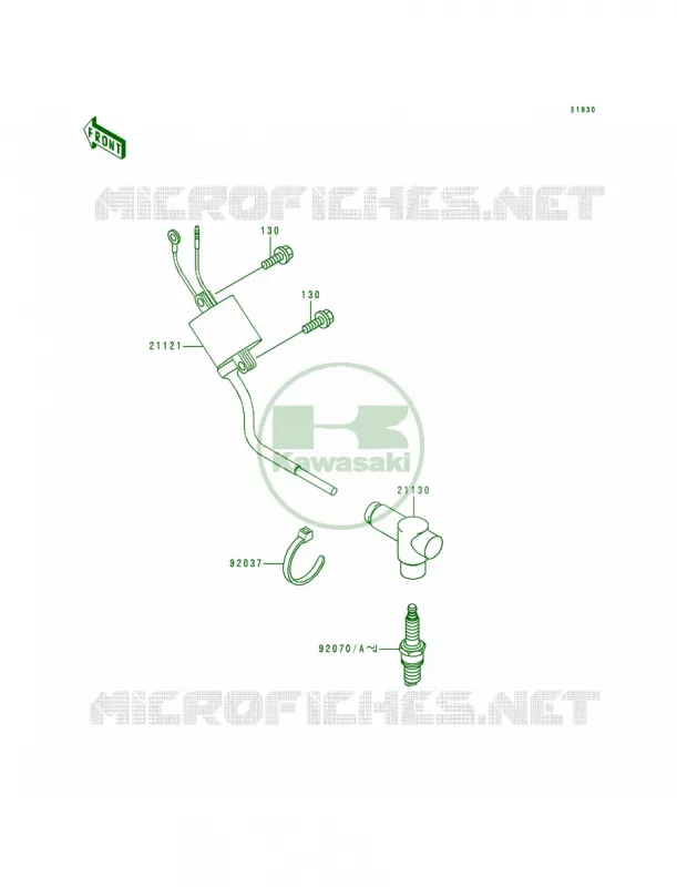Ignition System Kawasaki MOTOS 125 1996 KX125  KX125-K3