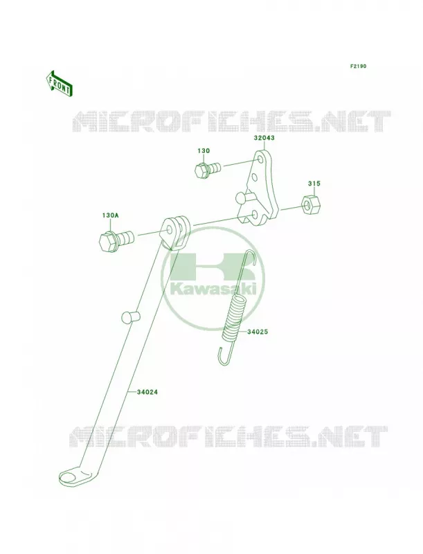 Stands Kawasaki MOTOS 60 1996 KX60  KX60-B12