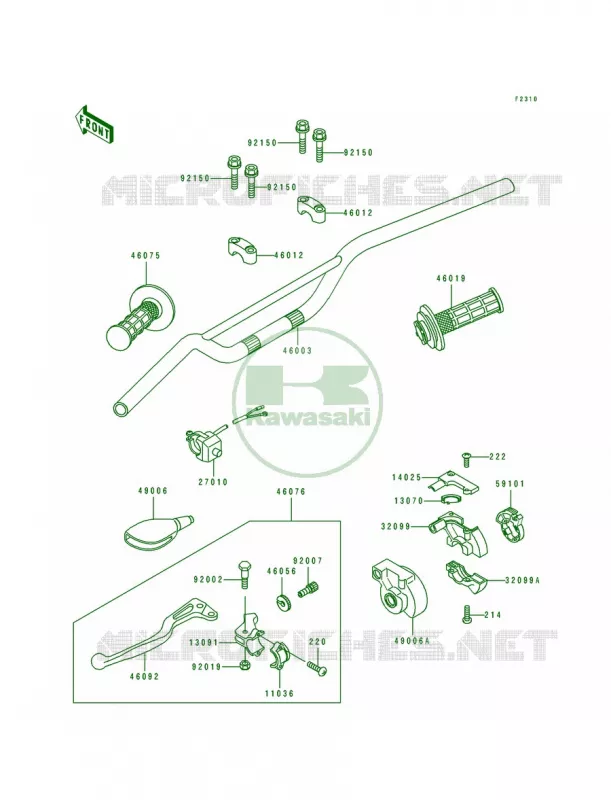 Handlebar Kawasaki MOTOS 100 1995 KX100  KX100-B5