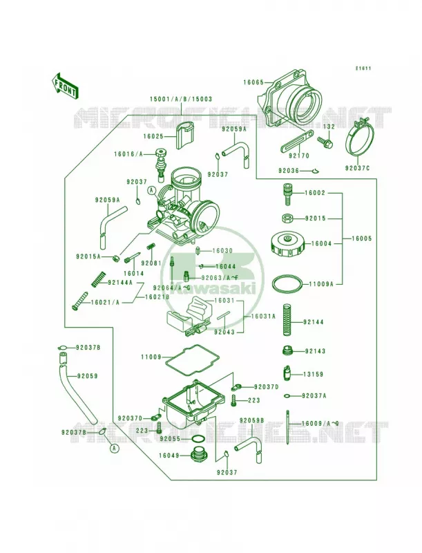 Carburetor Kawasaki MOTOS 500 1995 KX500  KX500-E7
