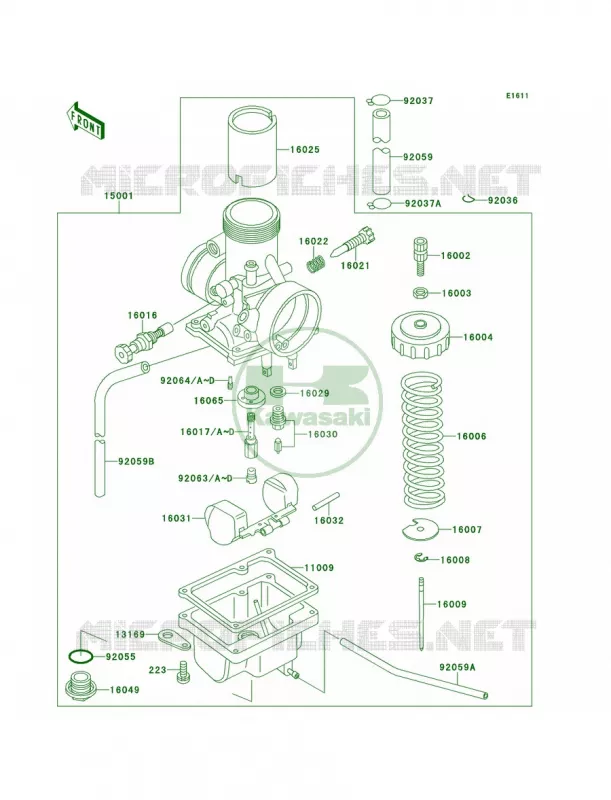 Carburetor Kawasaki MOTOS 60 1995 KX60  KX60-B11