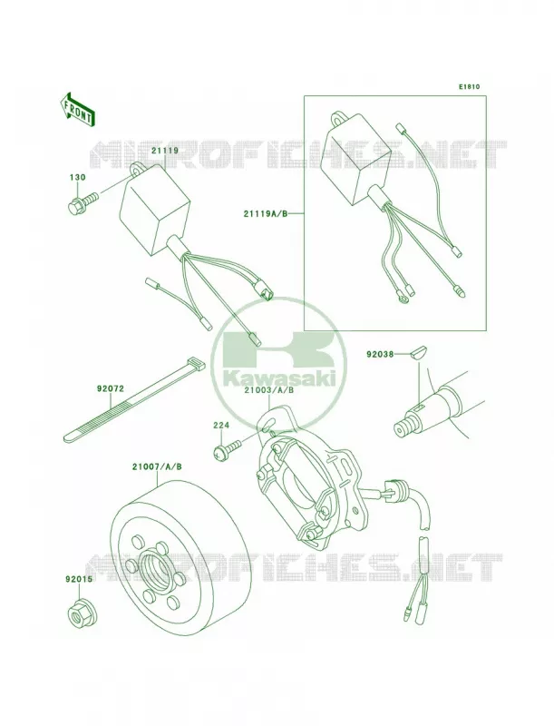Generator Kawasaki MOTOS 60 1995 KX60  KX60-B11