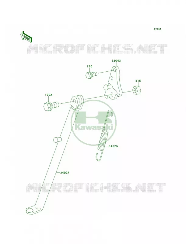Stands Kawasaki MOTOS 60 1995 KX60  KX60-B11