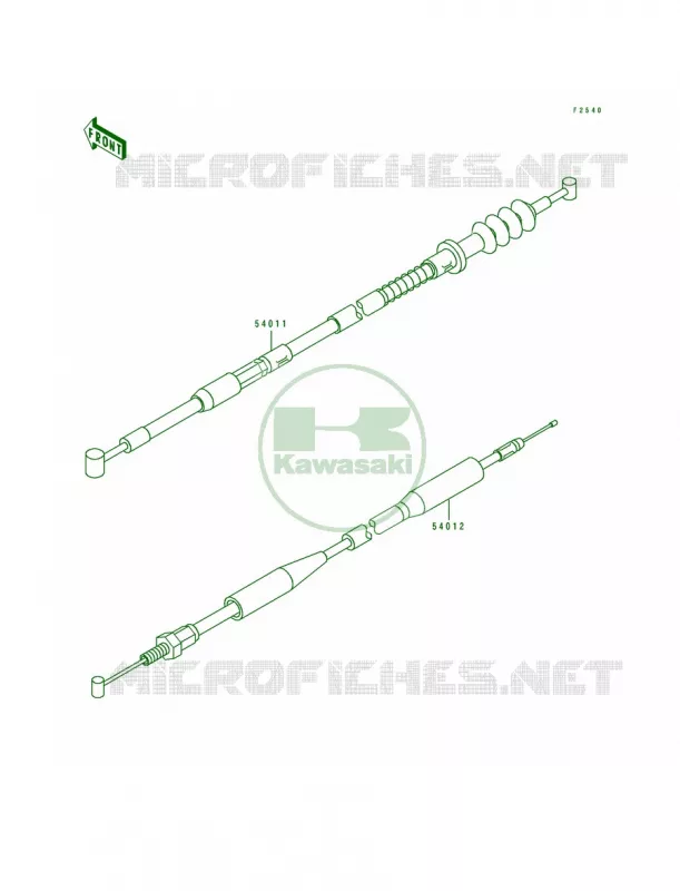 Cables Kawasaki MOTOS 80 1994 KX80  KX80-R4
