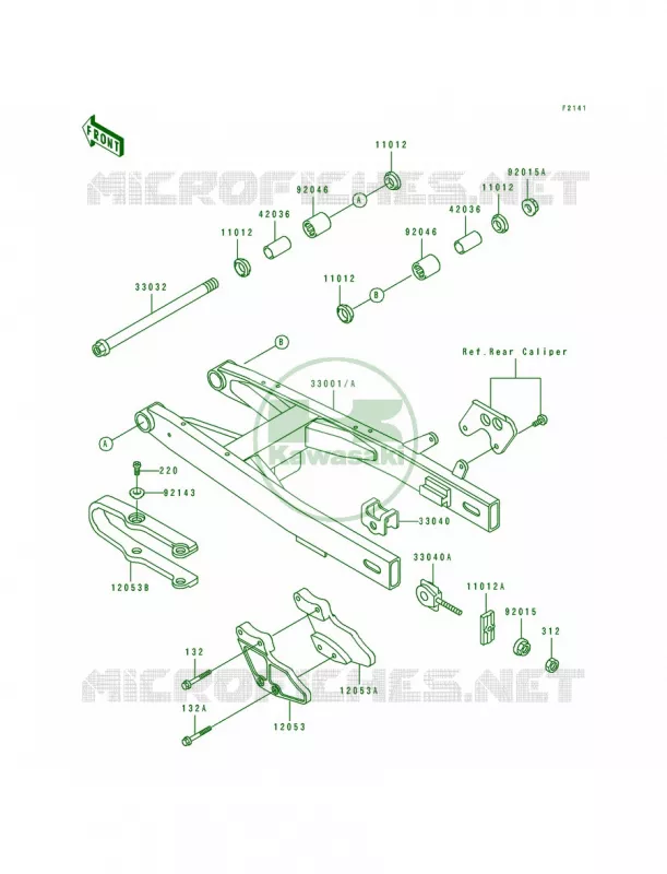 Swingarm Kawasaki MOTOS 80 1994 KX80  KX80-R4