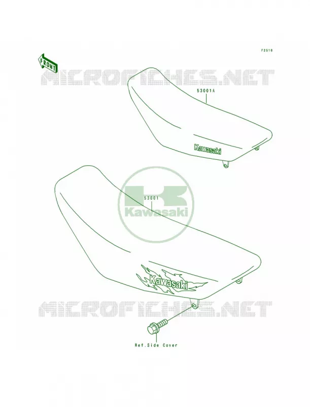 Seat Kawasaki MOTOS 80 1994 KX80 Big Wheels  KX80-T4