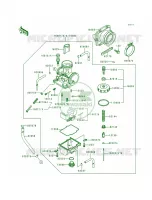 Carburetor pour Kawasaki KX500 1993