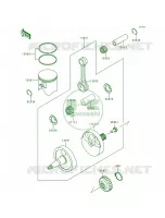 CrankshaftPistons pour Kawasaki KX500 1993