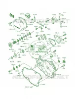 Engine Covers pour Kawasaki KX500 1993