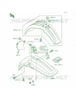 Fenders pour Kawasaki KX500 1993