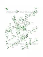 Frame Fittings pour Kawasaki KX500 1993
