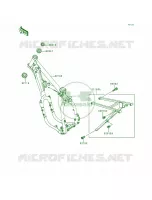 Frame pour Kawasaki KX500 1993