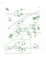 Handlebar pour Kawasaki KX500 1993