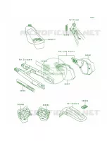 LabelsKX500 E4 pour Kawasaki KX500 1993