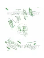 LabelsKX500 E8 pour Kawasaki KX500 1993