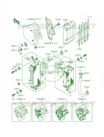 RadiatorKX500 E4E5E6E7 pour Kawasaki KX500 1993