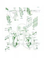 RadiatorKX500 E8 pour Kawasaki KX500 1993