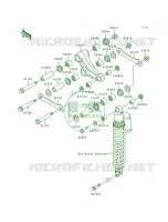 Rear Suspension pour Kawasaki KX500 1993