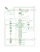 Shock Absorbers pour Kawasaki KX500 1993