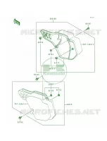 Side Covers pour Kawasaki KX500 1993