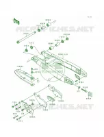 Swingarm pour Kawasaki KX500 1993